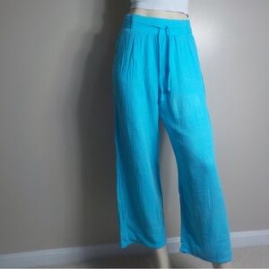 Bright Blue Flowy Pants